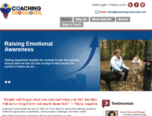 Tablet Screenshot of coachingcrossroads.com